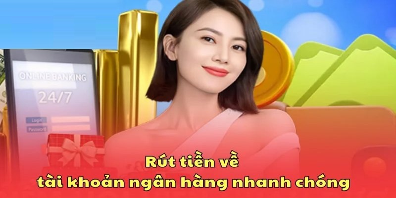 Thao tác giúp bạn rút tiền AE888 qua ngân hàng